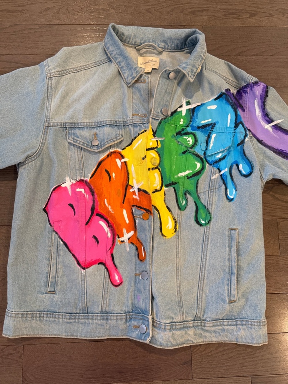 Hand-Painted Denim Jacket